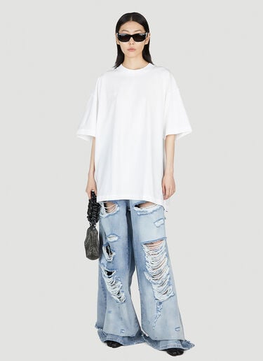 Destroyed Baggy Jeans VETEMENTS Destroyed Baggy Jeans Light Blue vet0251002