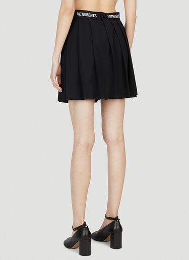 Logo School Girl Skirt VETEMENTS Logo School Girl Skirt Black vet0251020