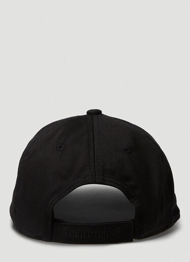 徽标刺绣棒球帽 VETEMENTS 徽标刺绣棒球帽 黑 vet0350002