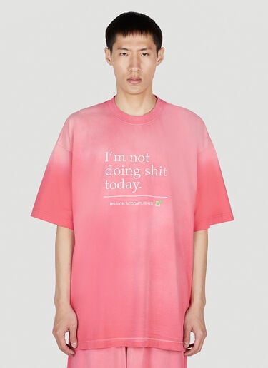 スローガンTシャツ VETEMENTS スローガンTシャツ ピンク vet0351001