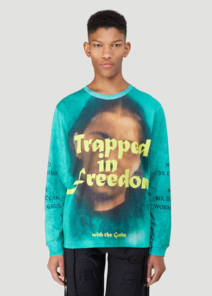 Vyner Articles Trapped in Freedom Sweatshirt Green vna0140004