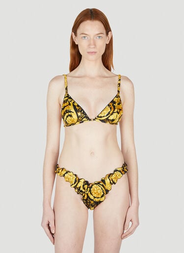 荷叶边 Barocco 内裤 Versace 荷叶边 Barocco 内裤 黑色 vrs0251022