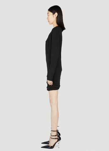 슬래시드 미니 드레스 Versace 슬래시드 미니 드레스 Black vrs0252006