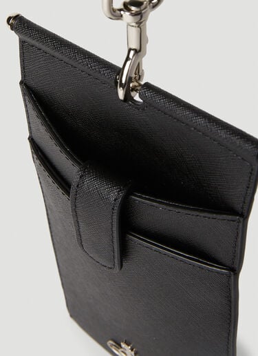 Vivienne Westwood 오브 플라크 여권 홀더 랜야드 블랙 vvw0152042