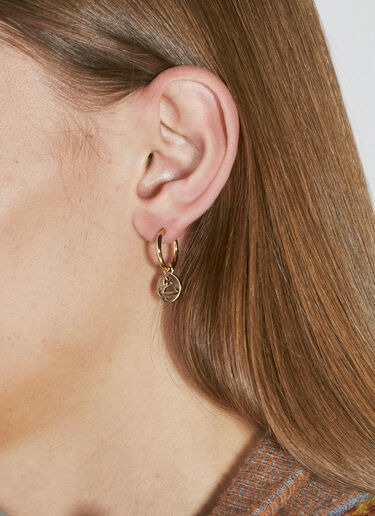 Vivienne Westwood 다리오 싱글 후프 이어링 골드 vvw0154038