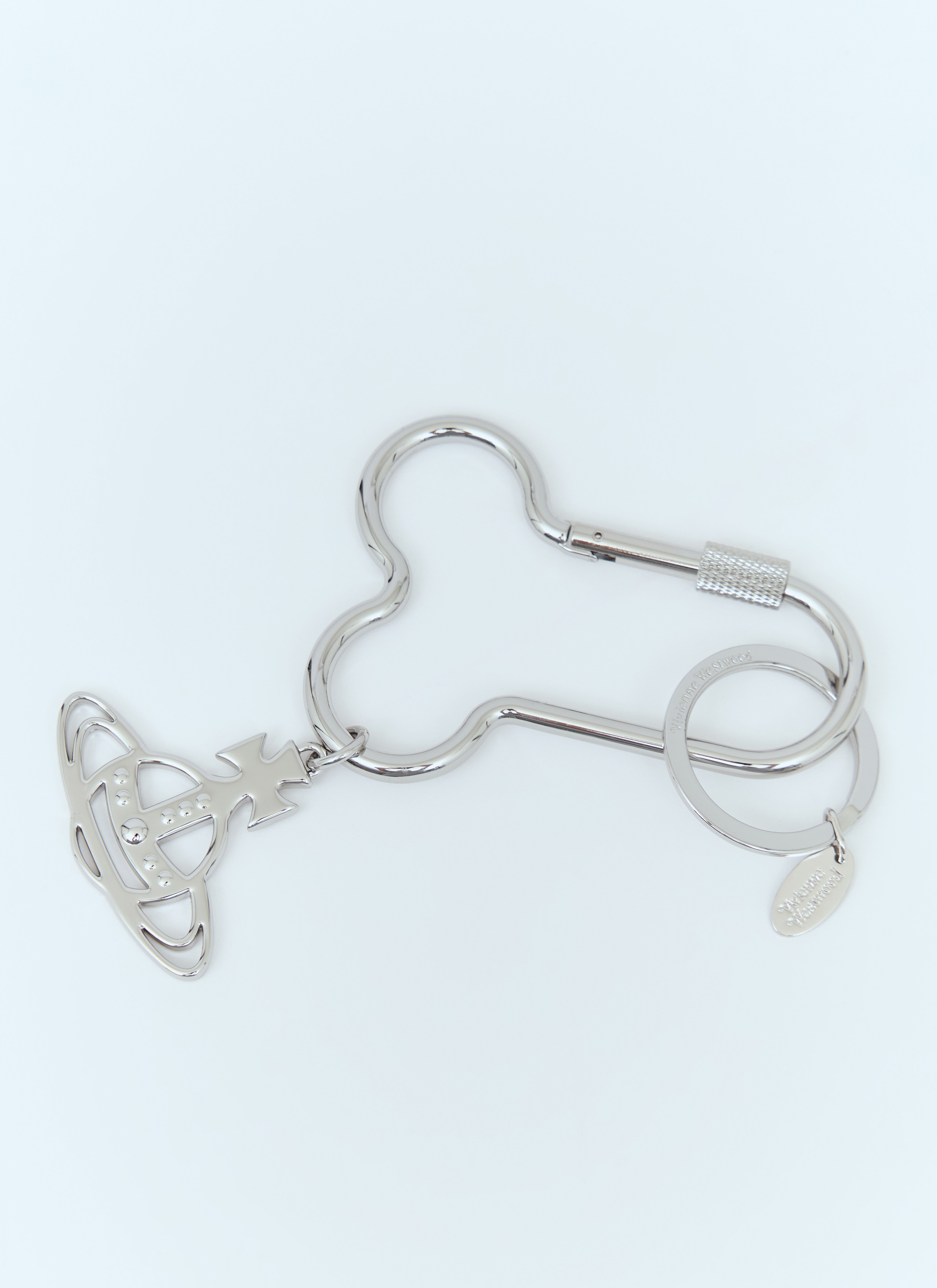 Vivienne Westwood ペ◯ス型シルバーキーホルダー Vivienne Westwood Men's' Penis Carabiner Keyring in Silver