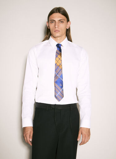真丝方格领带 Vivienne Westwood 真丝方格领带 蓝色 vvw0158015