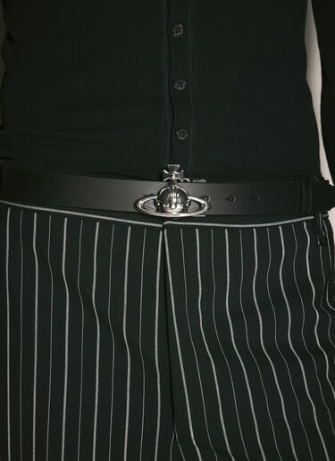 Vivienne Westwood 오브 버클 벨트 블랙 vvw0159020