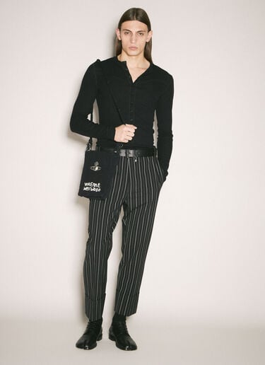 Mabel 小号钩编托特包 Vivienne Westwood Mabel 小号钩编托特包 黑色 vvw0159026