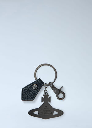 Vivienne Westwood Hammered Orb Keyring Black vvw0161015