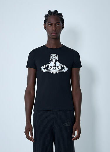 Logo Motif T-Shirt Vivienne Westwood Logo Motif T-Shirt Black vvw0162002