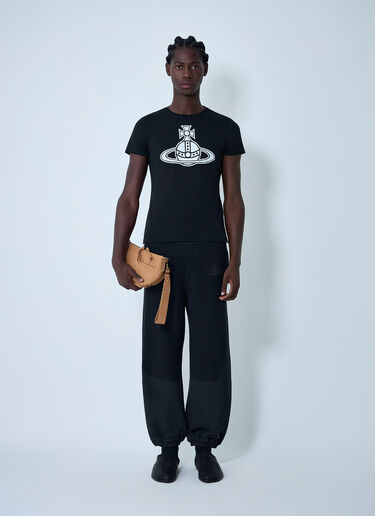 Logo Motif T-Shirt Vivienne Westwood Logo Motif T-Shirt Black vvw0162002