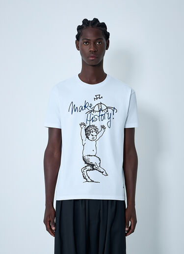 Logo Motif T-Shirt Vivienne Westwood Logo Motif T-Shirt White vvw0162003