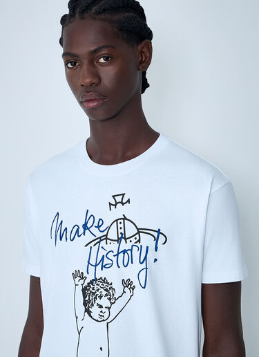 Logo Motif T-Shirt Vivienne Westwood Logo Motif T-Shirt White vvw0162003
