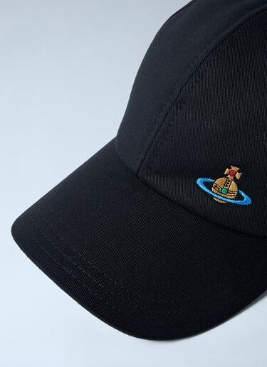 Logo Motif Baseball Cap Vivienne Westwood Logo Motif Baseball Cap Black vvw0162008