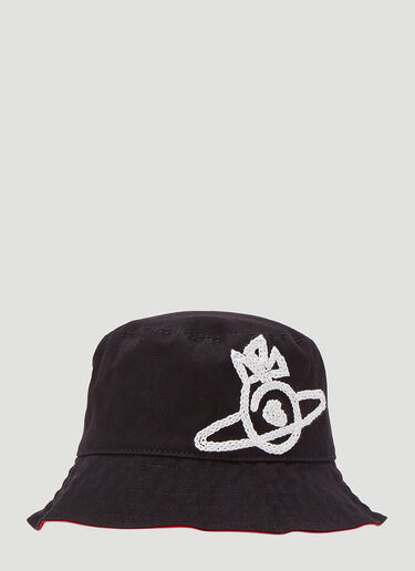 Sonnet Bucket Hat Vivienne Westwood Sonnet Bucket Hat Black vvw0243031