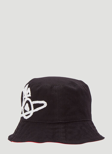 Vivienne Westwood Sonnet Bucket Hat Black vvw0243031