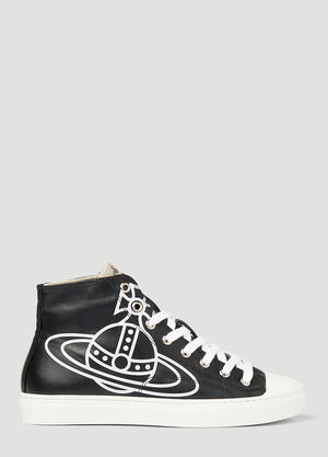 Vivienne Westwood Plimsoll High-Top Sneakers Black vvw0248018
