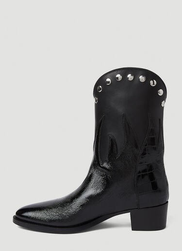 Vivienne Westwood 쿠반 플레임 부츠 블랙 vvw0249056
