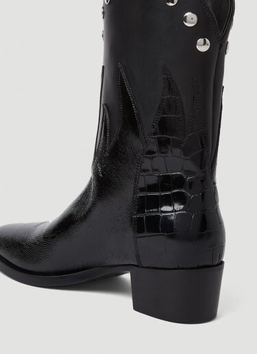 Vivienne Westwood 쿠반 플레임 부츠 블랙 vvw0249056
