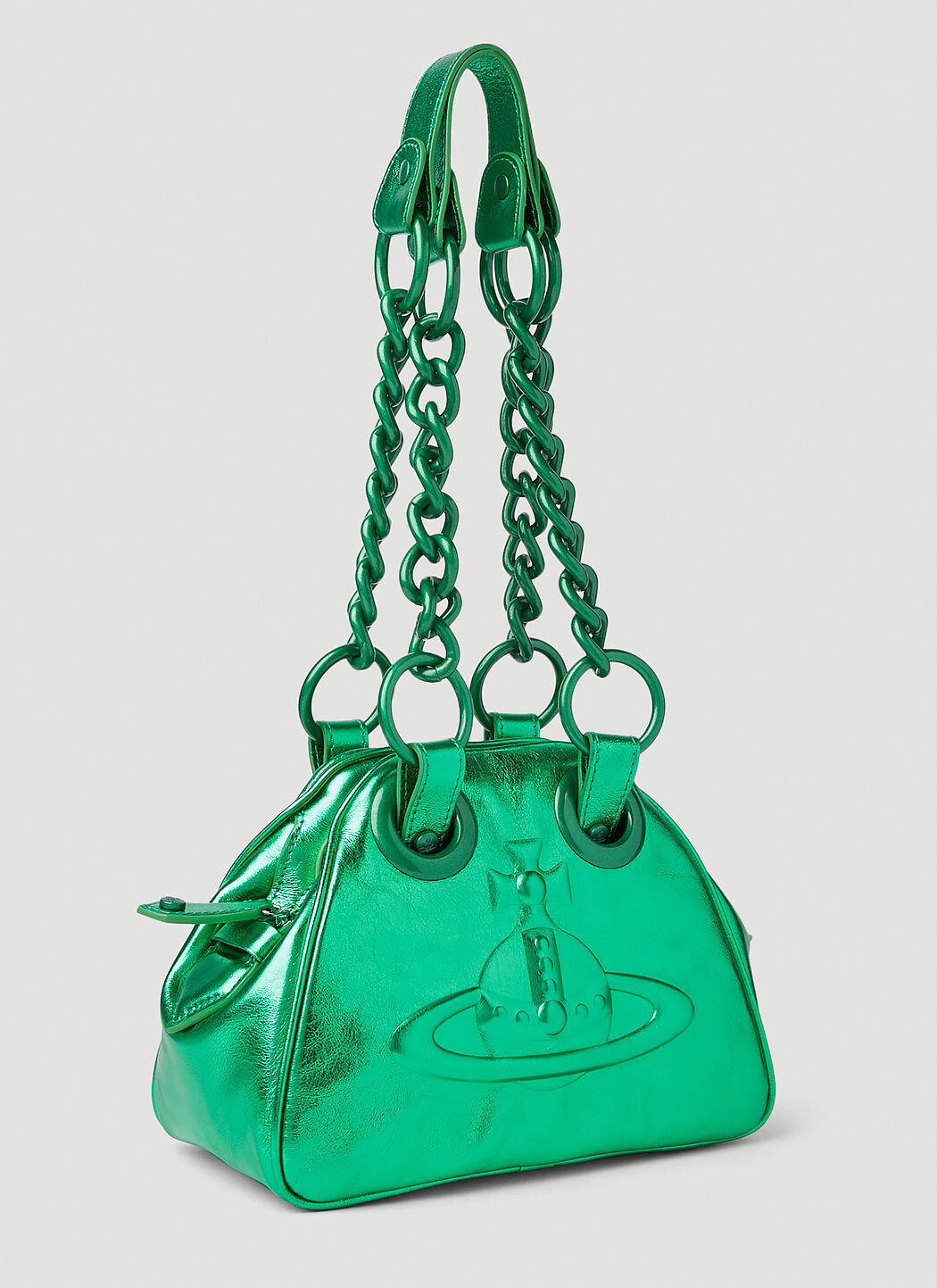 Vivienne☆ ARCHIVE ORB チェーン付きハンドバッグ Vivienne Westwood Women's' Archive Orb Chain Handbag in Gold