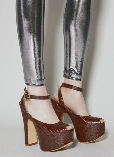 Vargas 厚底露趾高跟鞋 Vivienne Westwood Vargas 厚底露趾高跟鞋 酒红色 vvw0253024