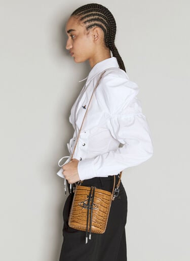 데이지 스몰 버킷 백 Vivienne Westwood 데이지 스몰 버킷 백 브라운 vvw0255006