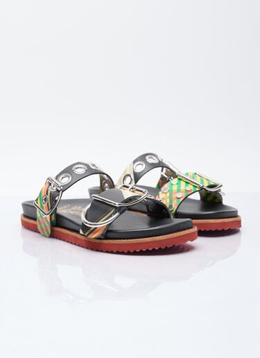 Vivienne Westwood Alex 铆钉凉鞋 黑 vvw0256033