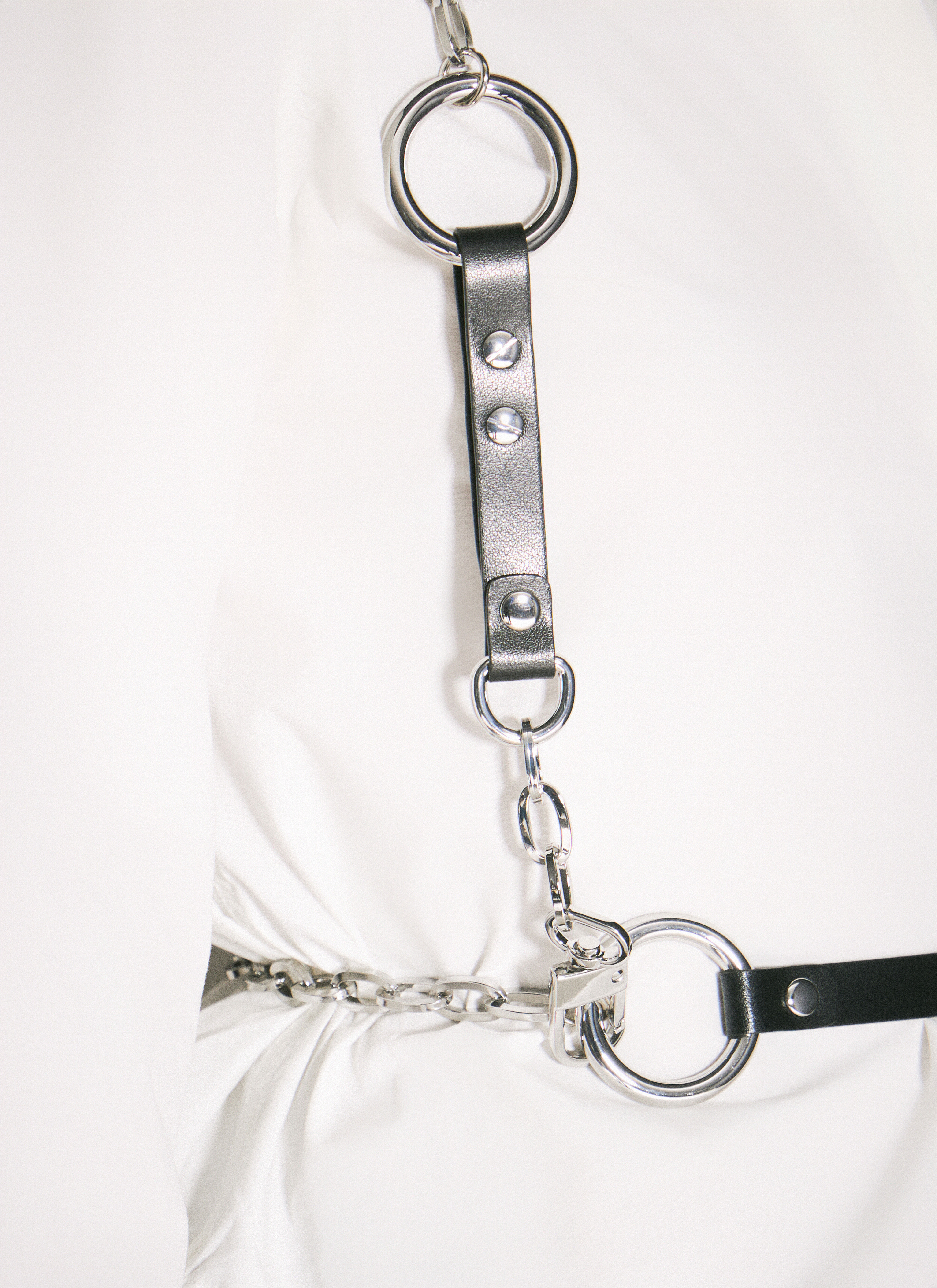Vivienne Westwood Women's' Stud Belt Chain Harness in Black