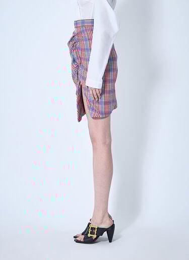 Check Mini Skirt Vivienne Westwood Check Mini Skirt Red vvw0260003
