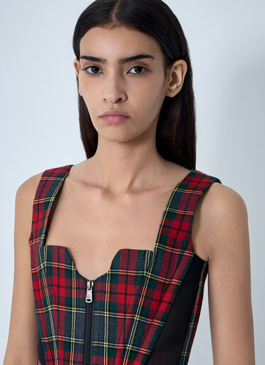 Juliet Check Corset Vivienne Westwood Juliet Check Corset Green vvw0261005