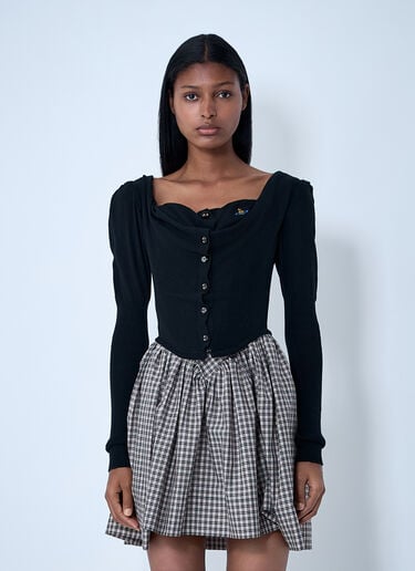 Vivienne Westwood Bea Corset Cardigan Black vvw0261006