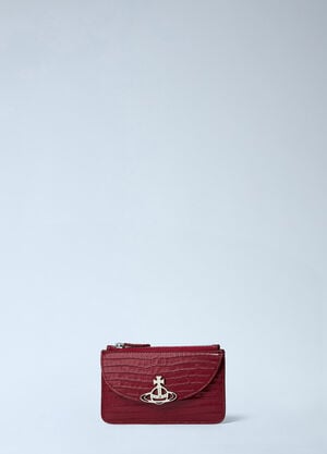 Vivienne Westwood Half Moon Leather Cardholder Black vvw0261043