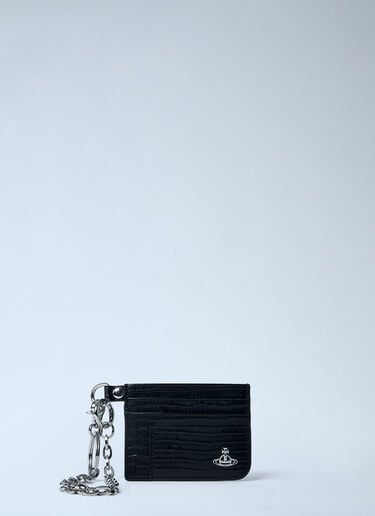 Card Holder With Chain Vivienne Westwood Card Holder With Chain Black vvw0261044