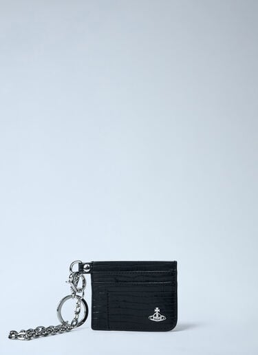 Card Holder With Chain Vivienne Westwood Card Holder With Chain Black vvw0261044