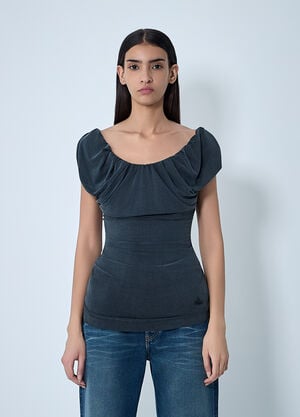 Vivienne Westwood Gathered Top Black vvw0262006