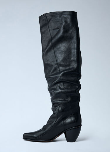 River Leather Boots Vivienne Westwood River Leather Boots Black vvw0262008