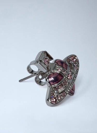 New Diamante Heart Earrings Vivienne Westwood New Diamante Heart Earrings Silver vvw0262035