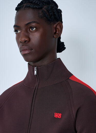 Tide Track Zip-Up Sweatshirt Wales Bonner Tide Track Zip-Up Sweatshirt Brown wbn0162001