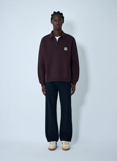 Logo Motif Polo Sweatshirt Carhartt WIP Logo Motif Polo Sweatshirt Brown wip0162015