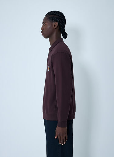 Logo Motif Polo Sweatshirt Carhartt WIP Logo Motif Polo Sweatshirt Brown wip0162015