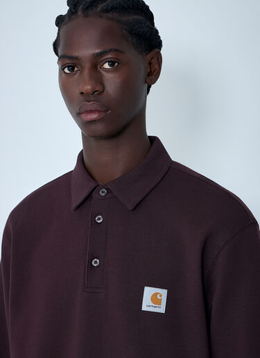 Logo Motif Polo Sweatshirt Carhartt WIP Logo Motif Polo Sweatshirt Brown wip0162015