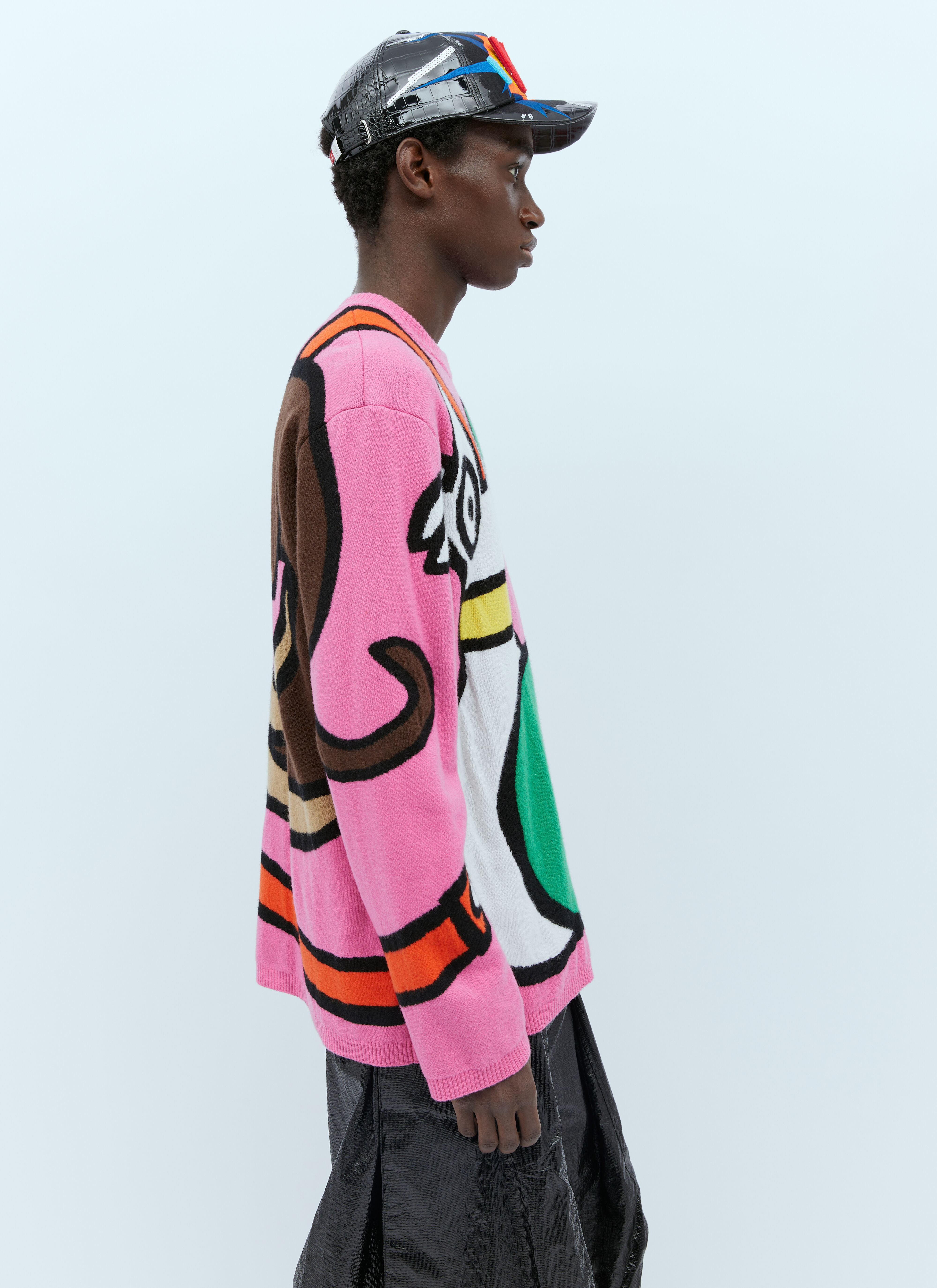 Walter Van Beirendonck Men's' Viper Wool Knit Sweater in