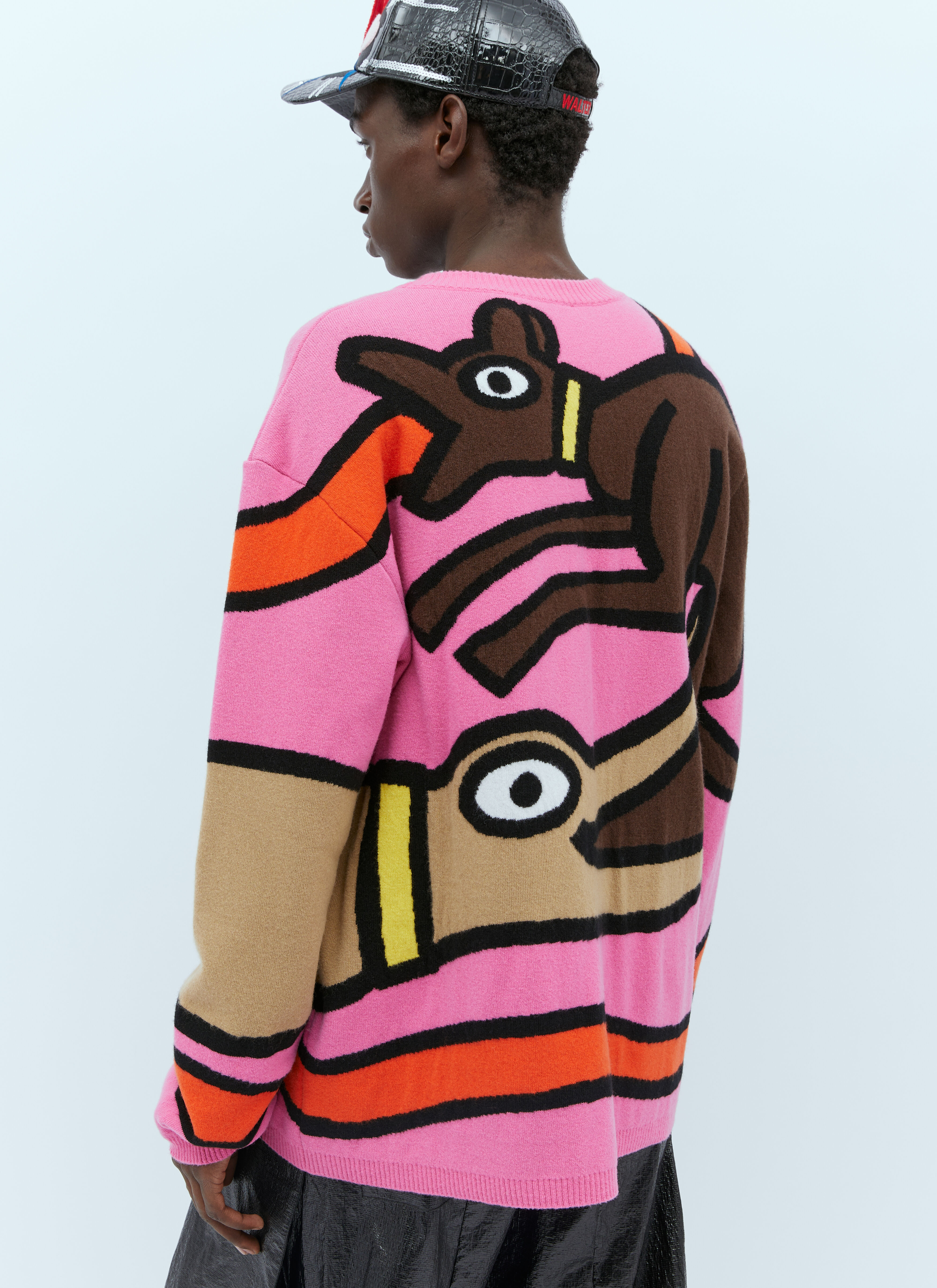 WALTER VAN BEIRENDONCK 長袖カットソー Ｓ Walter Van Beirendonck Men's' Viper Wool Knit Sweater in