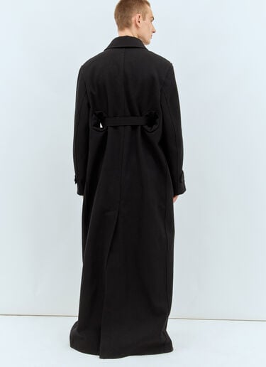 터널 맥시 코트 Walter Van Beirendonck 터널 맥시 코트 블랙 wlt0158002