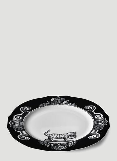 Set Of Two Cat Presentation Plate Gucci Set Of Two Cat Presentation Plate Black wps0638424