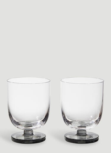Tom Dixon Set of Two Puck Tumbler Glasses Transparent wps0670195