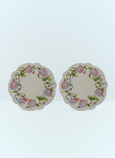 Set Of Two Ortensie Presentation Plates Les-Ottomans Set Of Two Ortensie Presentation Plates Multicolour wps0691377