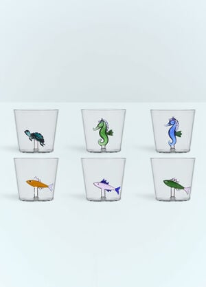 Ichendorf Milano Set Of Six Marine Garden Tumblers Clear wps0691501