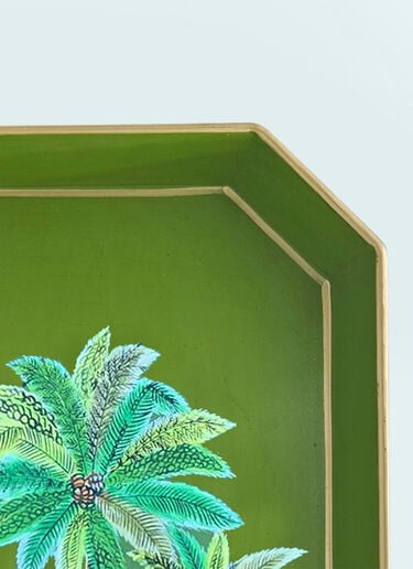 Les-Ottomans Palms Iron Tray Green wps0691533